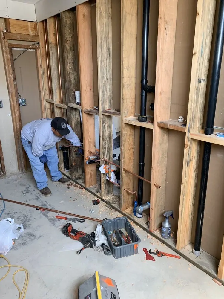 Commercial rough-in plumbing for Trenchless Sewer Repair in Evanston